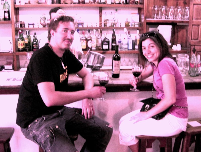 bar at winery farm in Alpujarras
