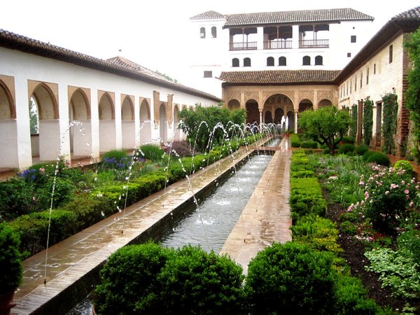 one of the pool gardens