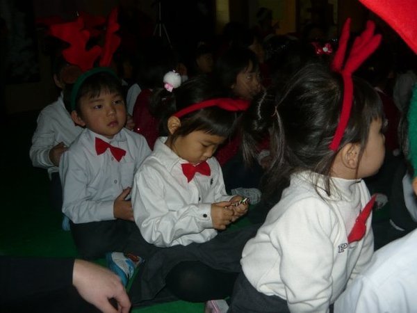 Little Uranus waiting patiently...aren't they adorable in their antlers!!!!
