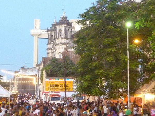 Downtown Salvador, church and elevator and party time.. again!