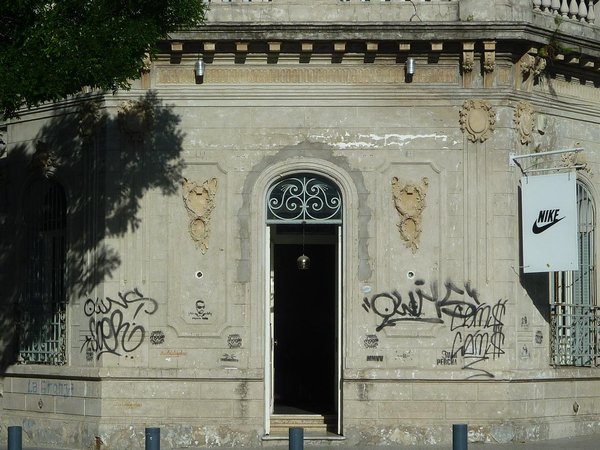 The oh so trendy Nike store in Palermo - who did they commission for the graffitti I wonder.. Banksy..?!