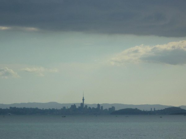 Auckland city from Waheke