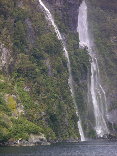 Doubtful Sound waterfalls