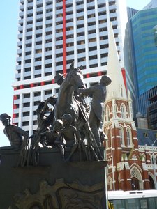 Brissie statues and towers