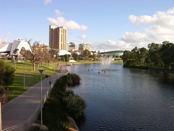 Adelaide - downtown river view