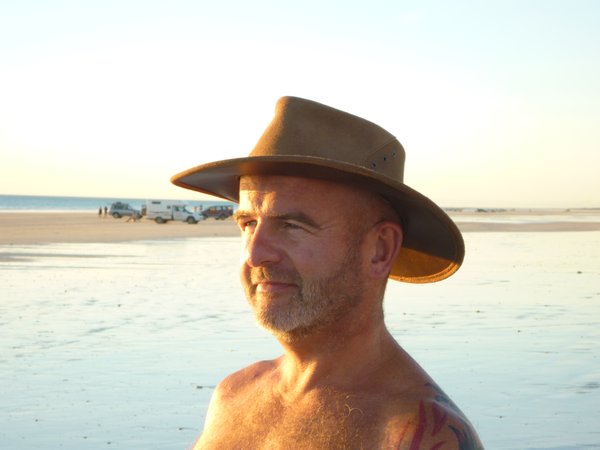 Cowboy (hat) on Cable Beach, Broome