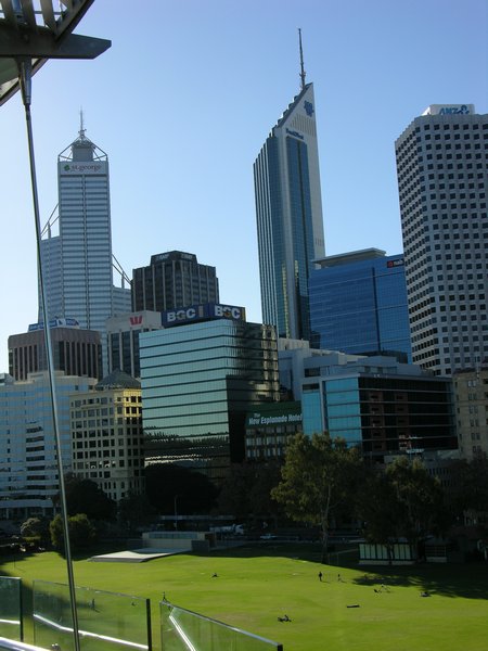 Perth skyline - my final Australian destination..