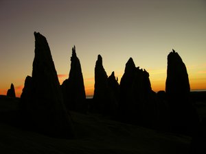 Sunset over the Pinnacles