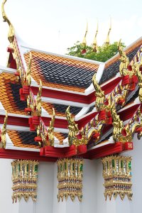 Bankok temple roofs