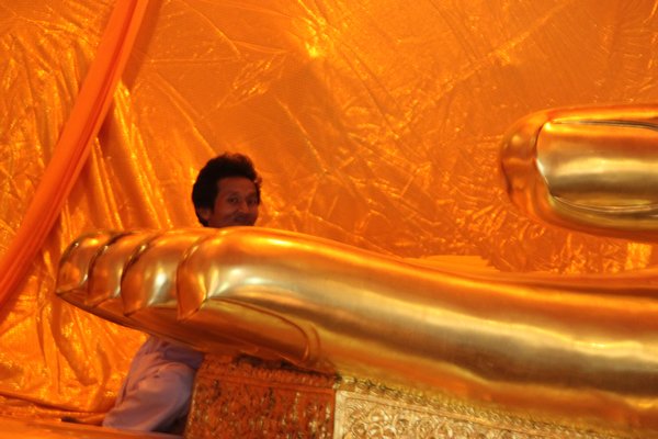 One very large hand of Buddha Ayutthaya
