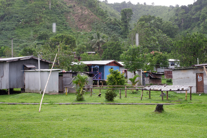 Trimmed Lawns of a Fijian Village