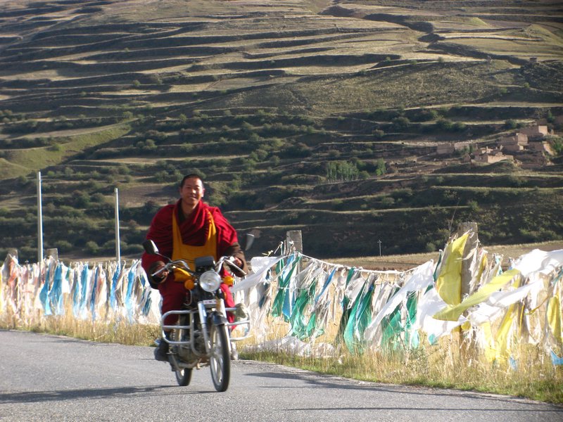 Monk on a Bike