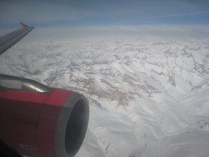 Flying into Leh Ladakh