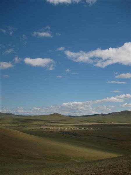 View of Mongolian countryside
