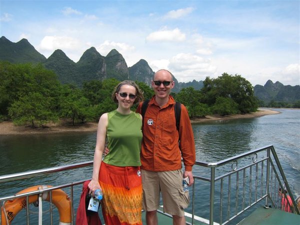 Us on the Li River near Guilin