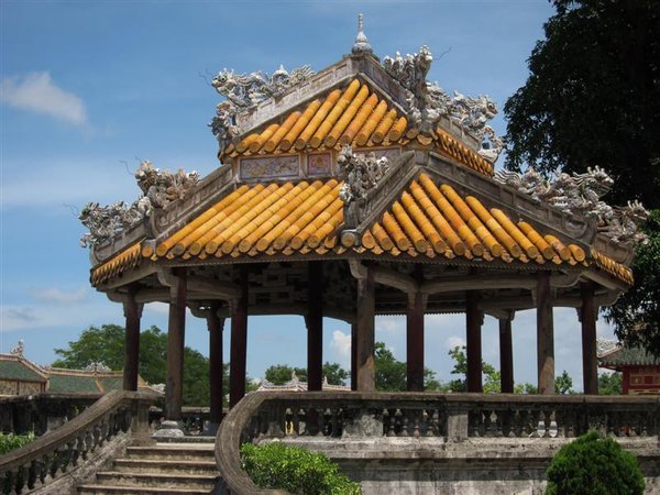 Purple Forbidden City pagoda - Hue