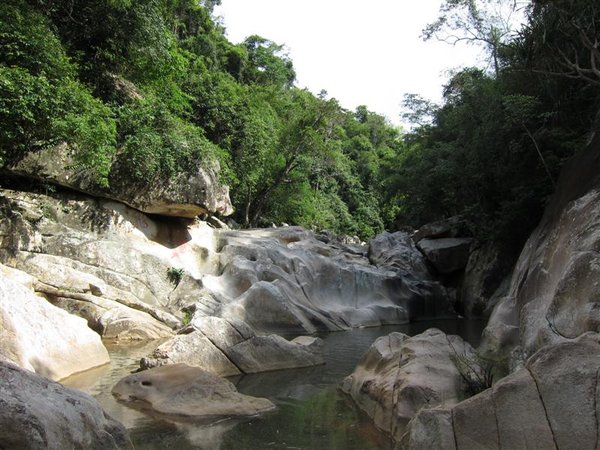 Nha Trang - climbing up towards Ba Ho waterfalls