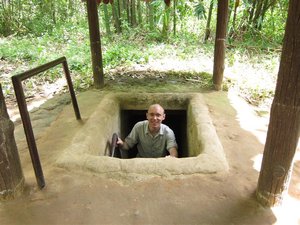 Chu Chi tunnels - the tourist exit!