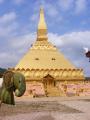 Fitzy at the Stupa in Luang Nam Tha