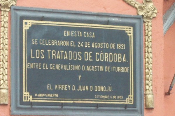 Treaty of Cordoba Plaque.