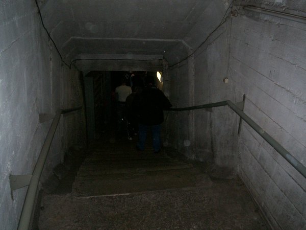 Stairs to the bunker.