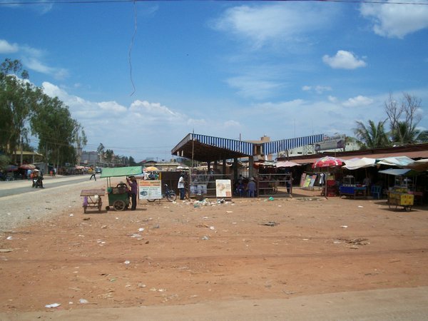 Siem Reap bus station.