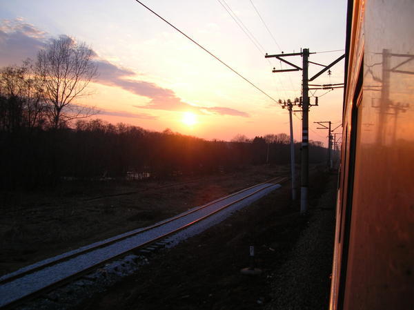 Sunset on the Rails