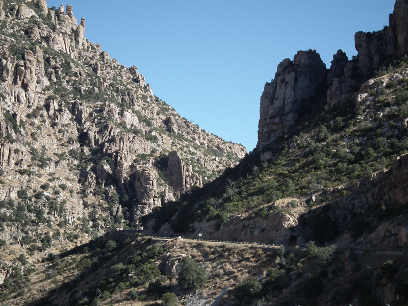 climbing Mount Lemmon -- roads and cliffs