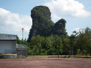 Limestone formations around Phang Nga city