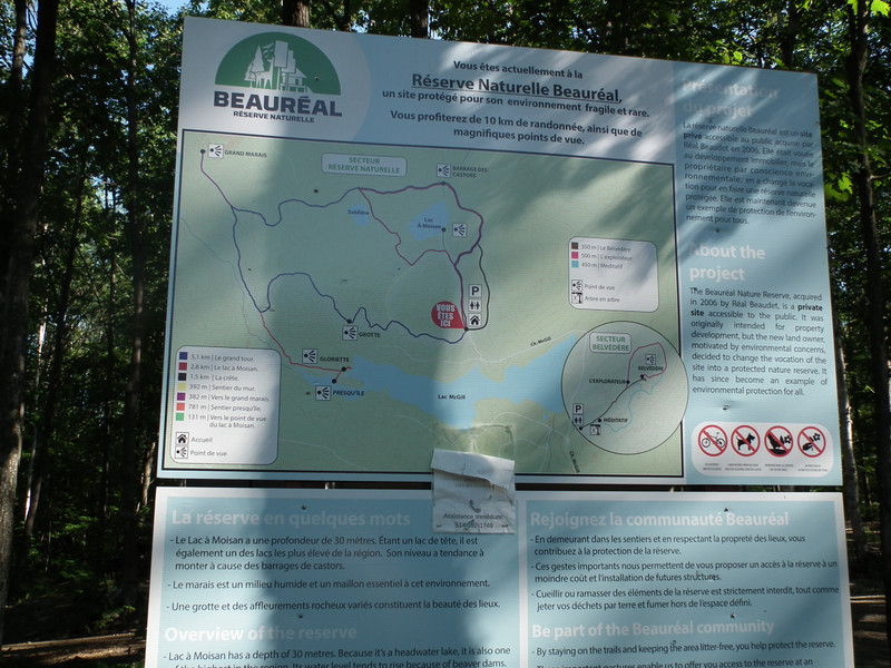 Beaureal reserve in Sainte-Julienne