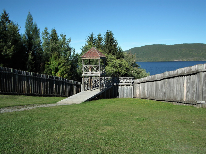 guard tower over the lake