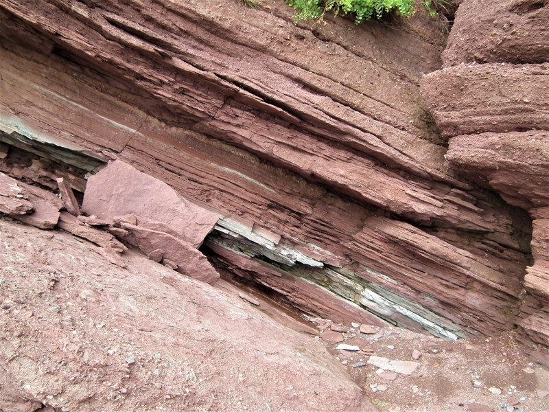 Clear sediment deposits