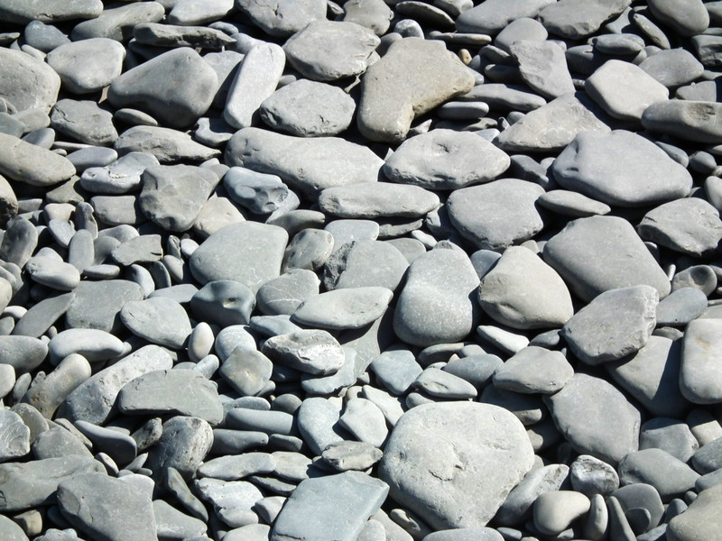 Big pebbled beach