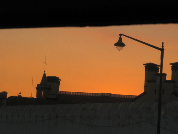Sunset over Lisbon Prison