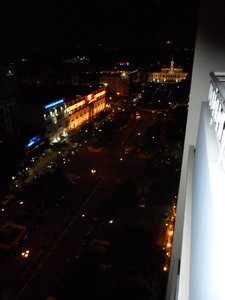 The view from the hotel balcony in Saigon