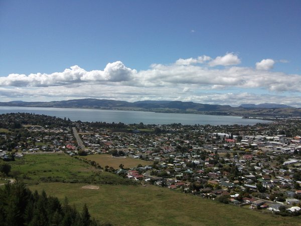 View of Rotorua lake 