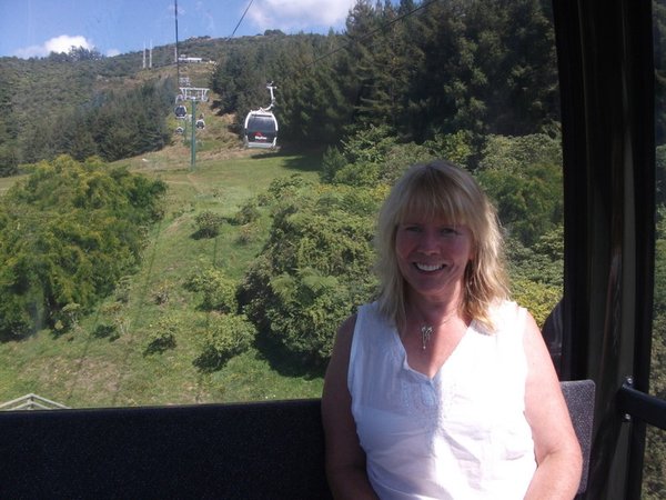 Me in gondola above Rotorua