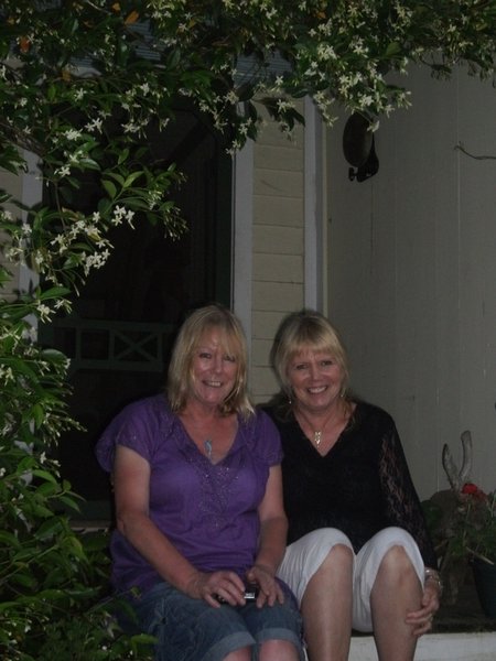 2 sisters on the Porch!!