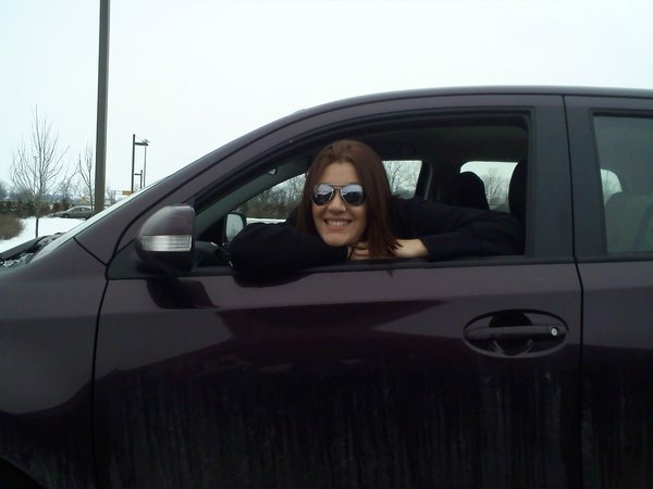 Chrissy at a rest area in Ohio!