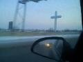 Large cross along the highway in Illinois