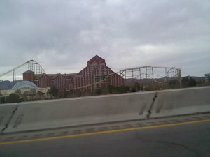 Rollercoaster as we were driving through CA