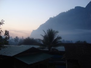 Dawn over Mae La refugee camp