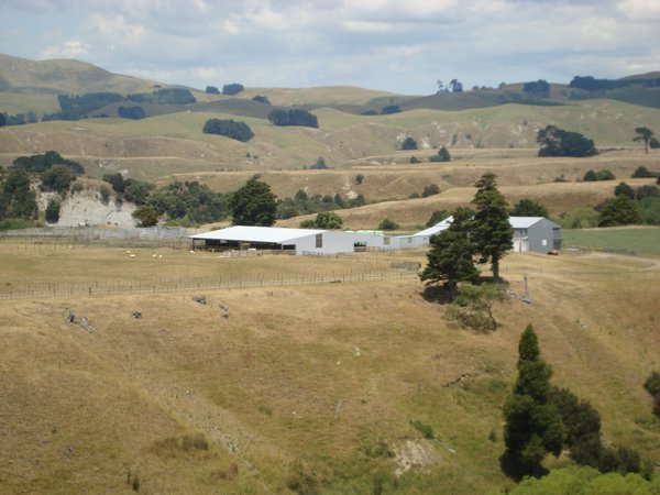 Some of the land and farm buildings