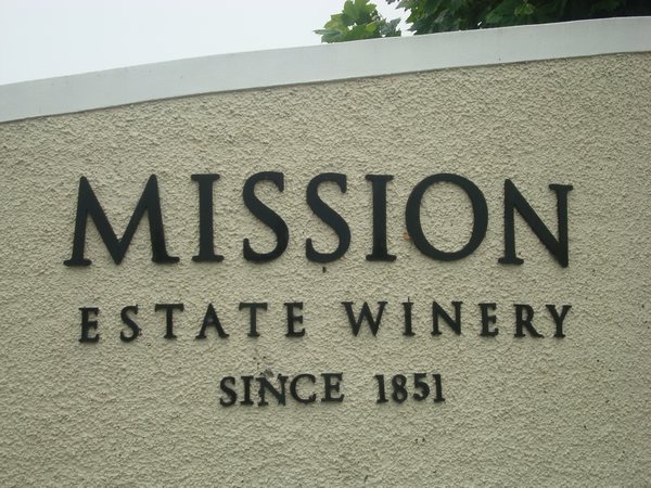 Entrance to oldest winey in New Zealand in Hawkes Bay