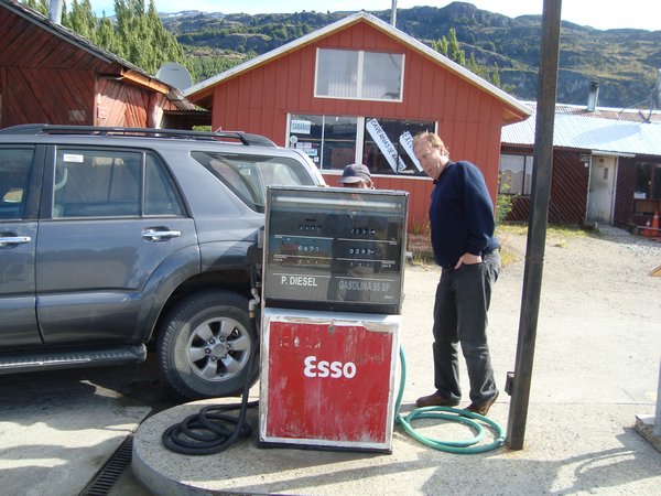 We were lucky they had petrol, out here you fill up when a station appears and this was first one in 200 miles. Never mind the cost   just need a full tank