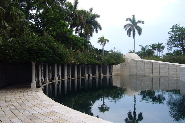 Here is the Holocaust Memorial in Miami. A beautiful place, an ugly story.