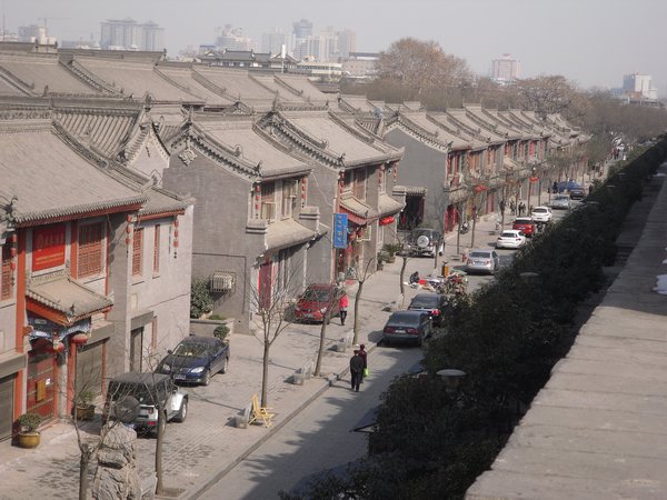Old Street in Xian just inside wall