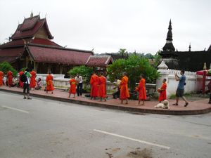 The monks doing their rounds