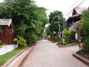 The street where we stayed, Luang Prabang