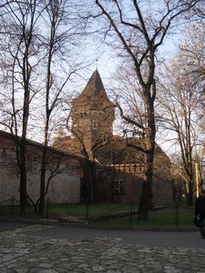 The old city walls Krakow